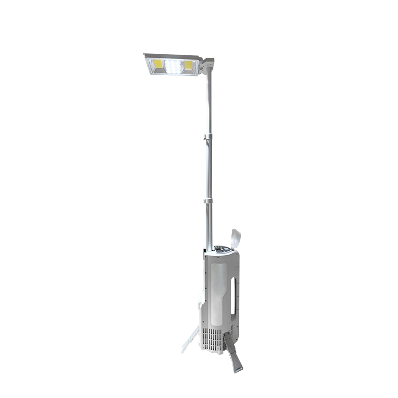 晫安联 ZM006A AC220V 50W 5700K IP65 1.9m LED 多功能移动照明灯 银色高清大图