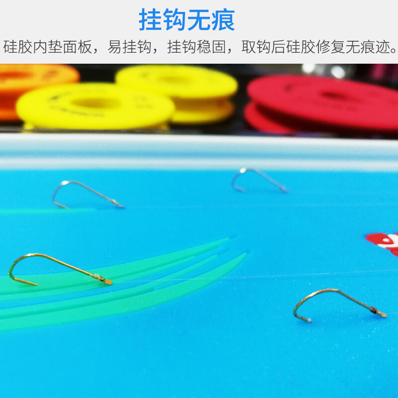 维卡莱林多功能塑料浮漂线盒主线三合一套装钓鱼装备渔具用品漂盒