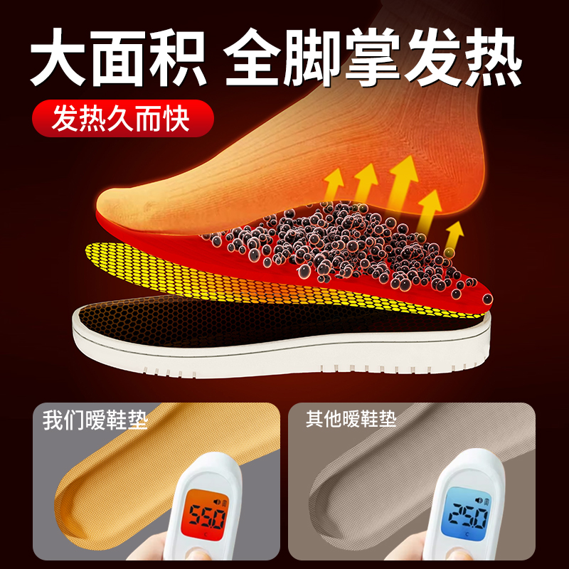 [补贴10%]艾草发热鞋垫暖宝宝贴冬季女生热敷自发热暖足贴发热贴暖脚神器高清大图