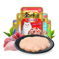 伊纳宝金味道妙鲜包60g*10包 鸡小胸+牛肉 日本进口猫湿粮罐头
