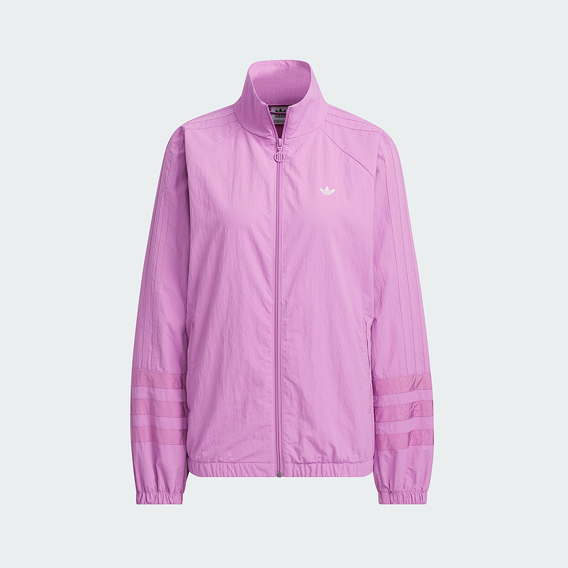 adidas阿迪达斯运动上衣三叶草2024秋女宽松立领梭织夹克 JD6387
