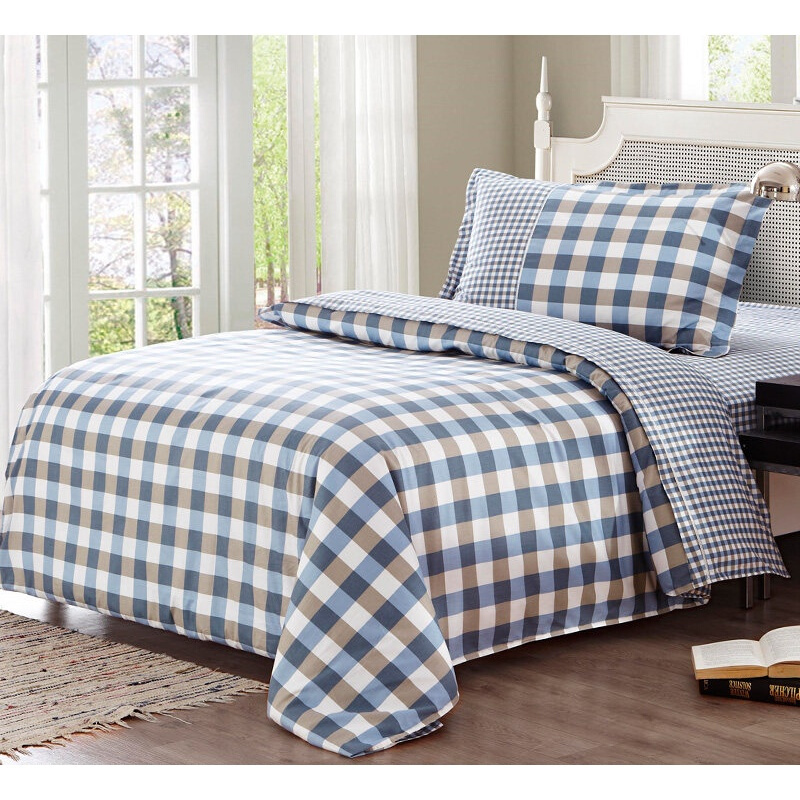 纯棉学生宿舍床品1.2米单人床儿童被套床单被单三件套床上用品