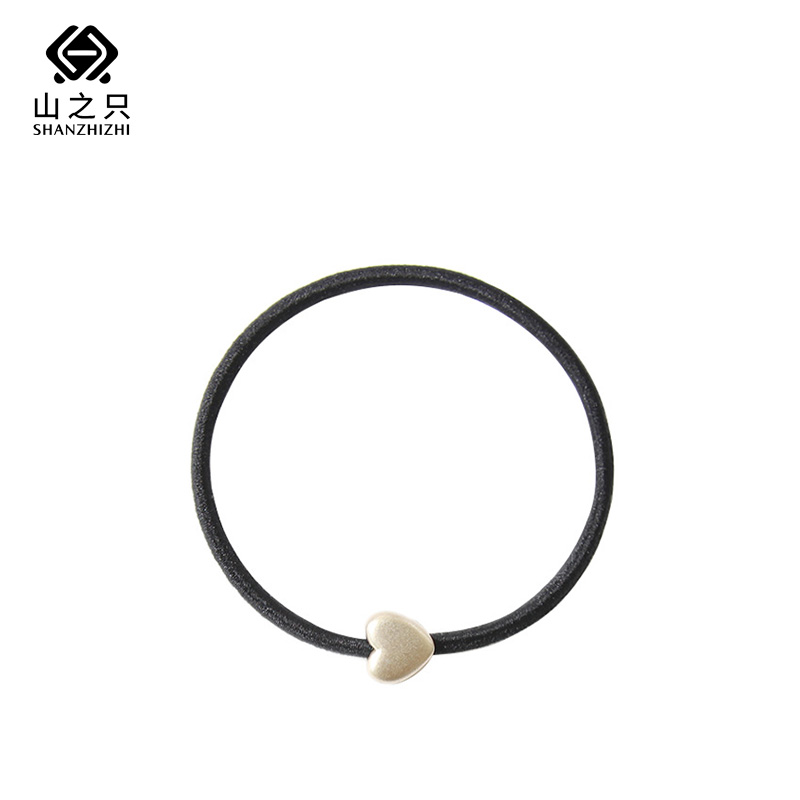 山之只 简约头绳基础弹力发圈 黑色 根高清大图