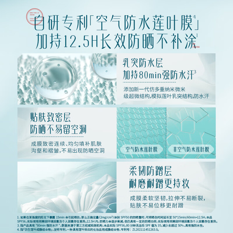 花西子玉容修护精华防晒液50ml高清大图