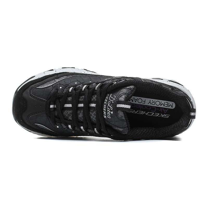skechers斯凯奇女鞋2017新款D‘lites熊猫鞋运动休闲鞋66666054