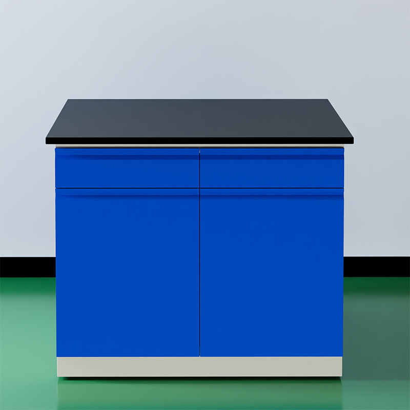 臻远 ZY5052712 实验台实验室 工作台实验桌操作台 全钢深蓝1米中央台高清大图