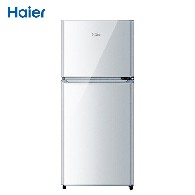 Haier/海尔家用小冰箱租房118升小型双门冰箱宿舍家用直冷节能冷藏冷冻电冰箱BCD-118TMPA节能省电