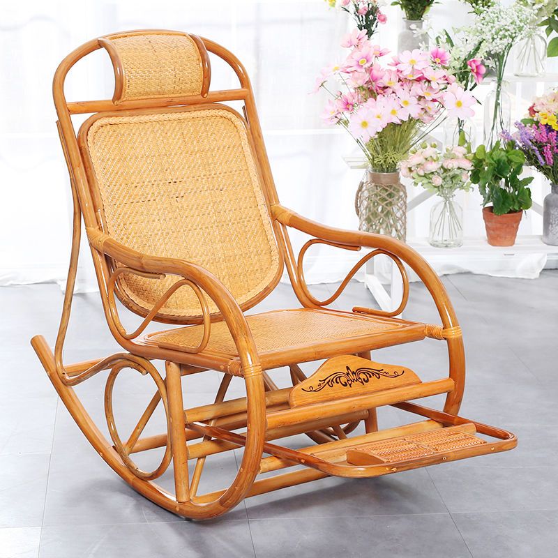 藤摇椅藤椅成人摇椅躺椅休闲午休椅老人躺椅阳台逍遥椅懒人躺椅