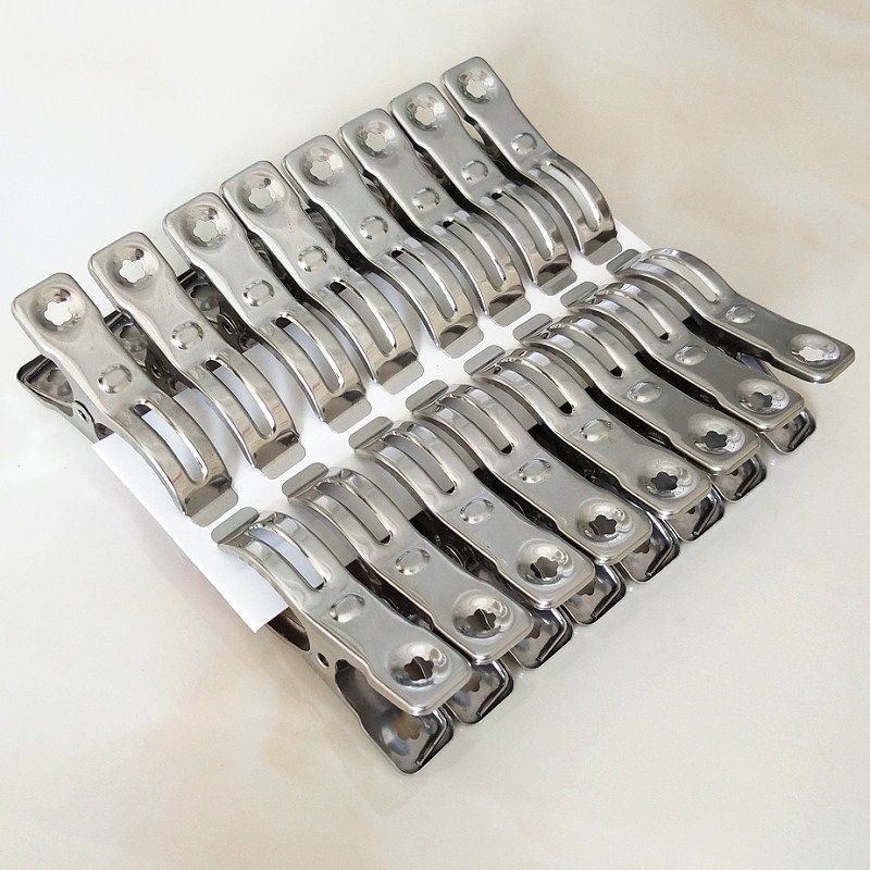 48小时发货防风夹子不锈钢夹衣服小夹子特大号棉被夹衣架晾衣夹晒被子