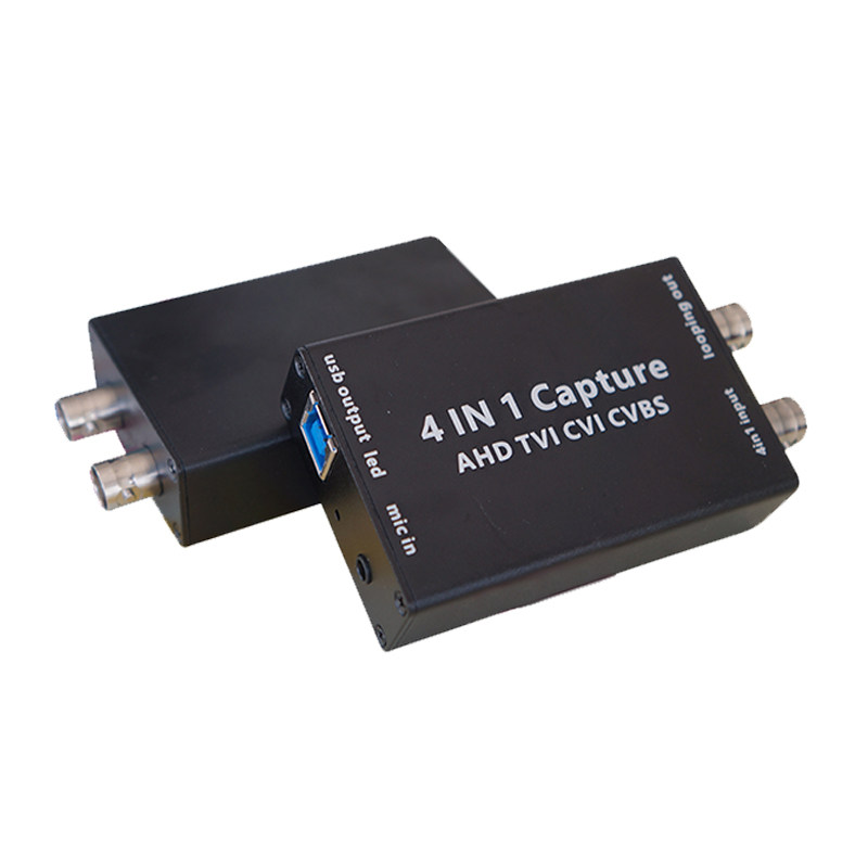 TVI视频采集卡CVBS AHD CVI输入转USB出1080P电脑手机 8M 4合1采集卡高清大图