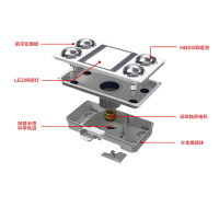 奥普灯暖浴霸灯集成吊顶嵌入式三合一卫生间家用灯泡取暖5512