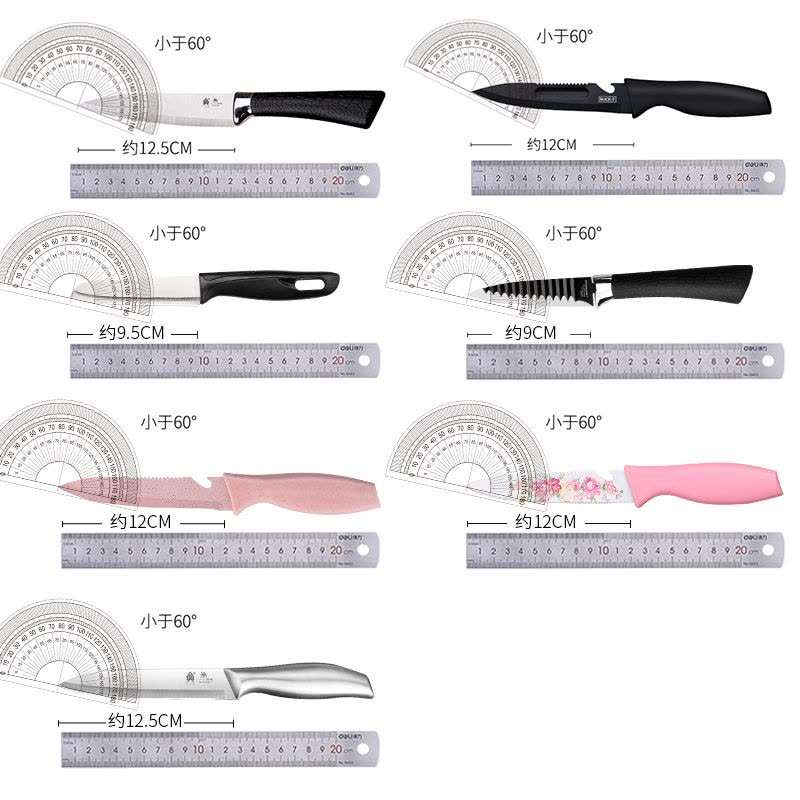 多用刀具全钢家用锋利苹果瓜果小刀不锈钢切厨房便携|黑刃图片