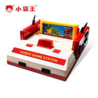 小霸王游戏机D99高清4K电视插卡老式红色双人无线手柄3DS怀旧红白机家用童年款fc连接无线版+500游戏卡