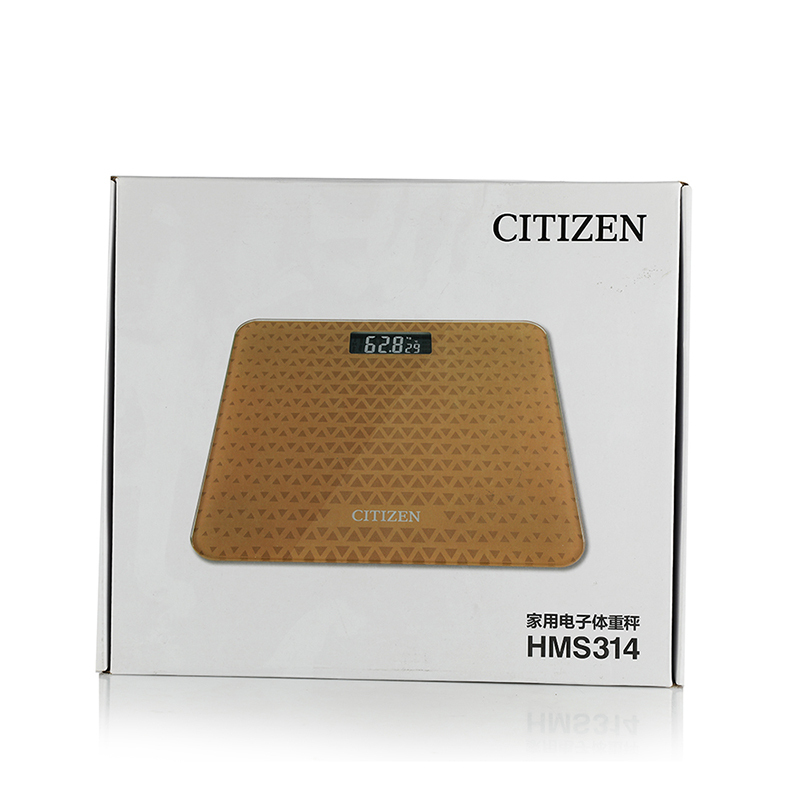 西铁城(CITIZEN) HMS314 家用电子体重秤 瞬时重力感应 准确精密测量 单个价