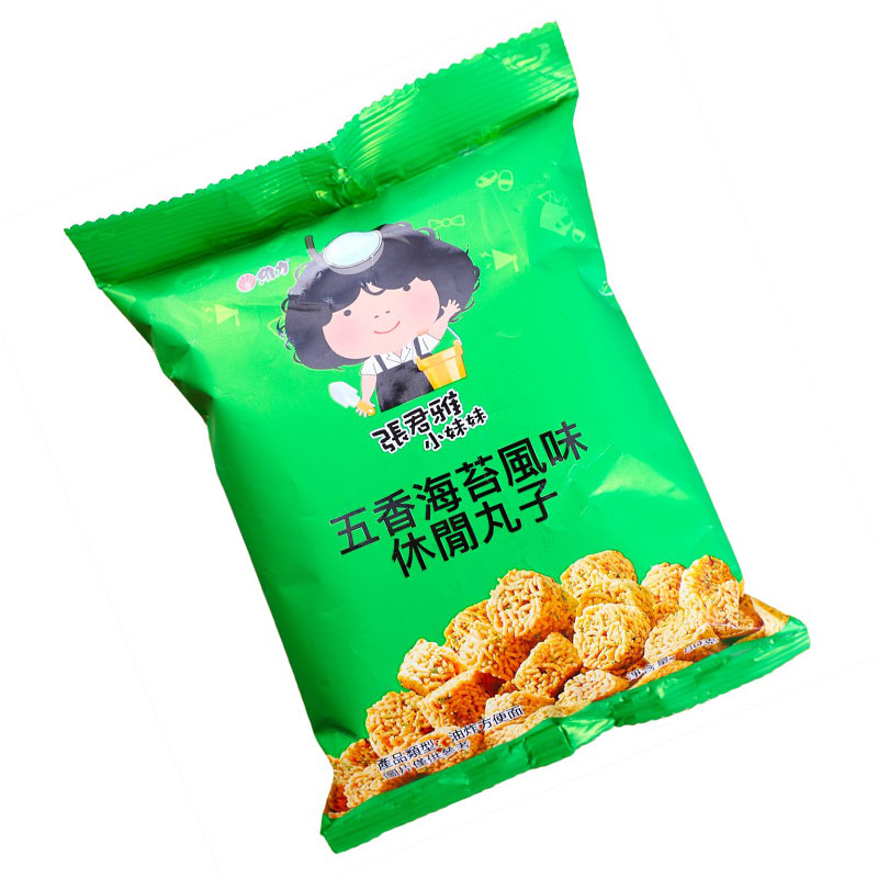 张君雅五香海苔休闲丸子80g 2包装 Z高清大图