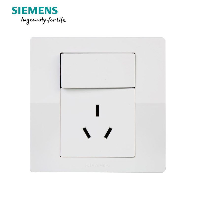 西门子(SIEMENS)开关插座 悦动雅白系列一开16A三孔空调插座5UB80933NC01