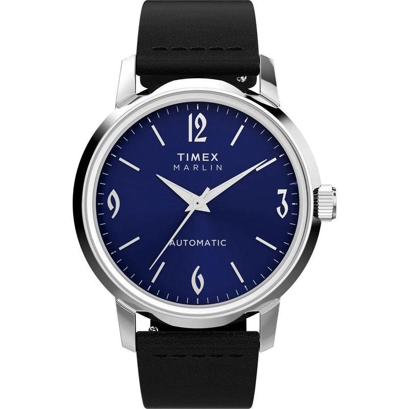 Timex/天美时深海潜航自动机械腕表防水米蓝盘橡胶带