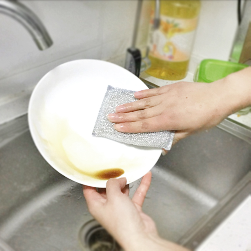 妙洁 百洁布 金柔百洁布2片装 钢丝球擦洗碗布抹布高清大图