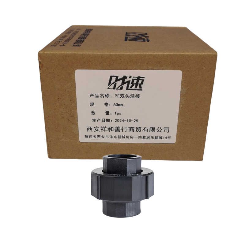 时速 PE双头活接 63mm 个高清大图