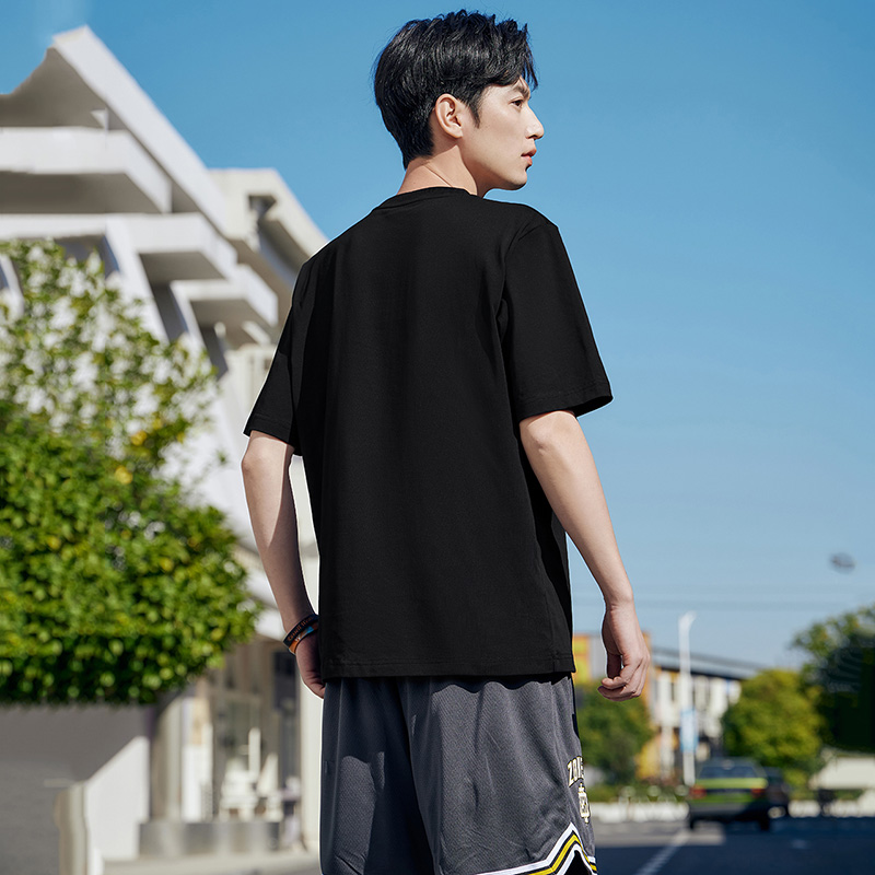 361°运动T恤男女同款夏季透气新款宽松休闲上衣圆领简约短袖高清大图