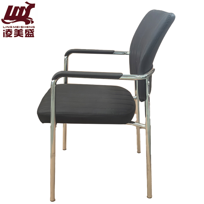 凌美盛 四腿椅皮面会议椅 LMS-186/把高清大图