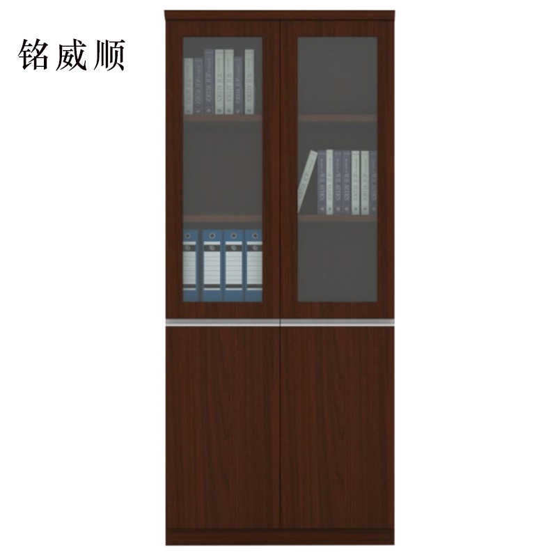铭威顺办公室文件柜书柜木质档案柜背景柜900*400*2000mm[工厂现做 7天内发货]
