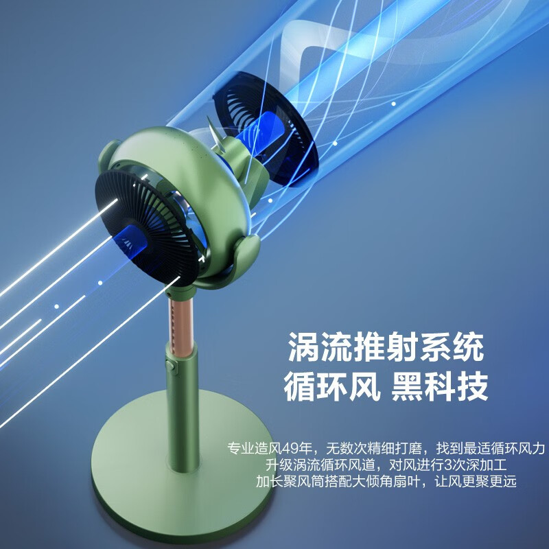 艾美特(AIRMATE)空气循环扇负离子净化直流变频电风扇家用节能轻音落地扇智能遥控定时风扇 FA20-RD68-1高清大图