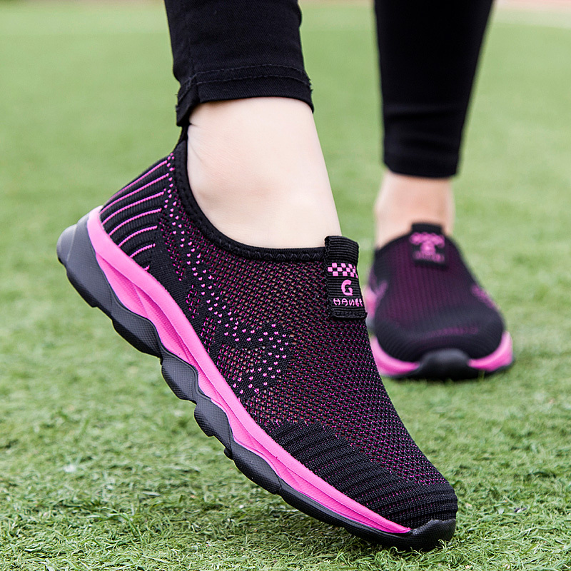 正品张凯丽知足力健身老人鞋男夏季透气妈妈鞋女防滑软底中老年健步鞋