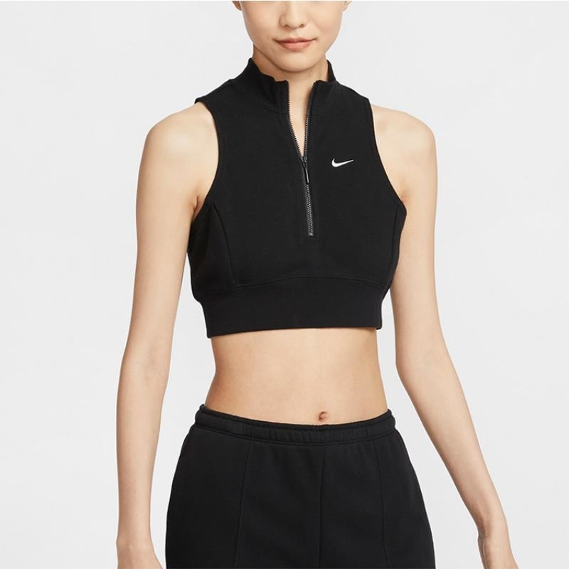 NIKE耐克背心运动休闲舒适透气短款女装FV7492-010 D