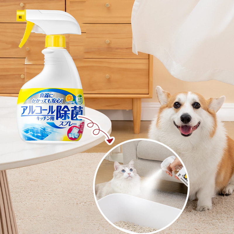 娇洁日本进口杀菌喷雾衣服除味家具除菌宠物除臭剂400ml
