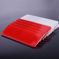 囍诺 货车反光贴塑料警示标识防撞无孔50片A (25个白的25个红的)