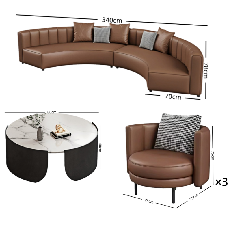 璎蕙 沙发组合L+茶几 套高清大图