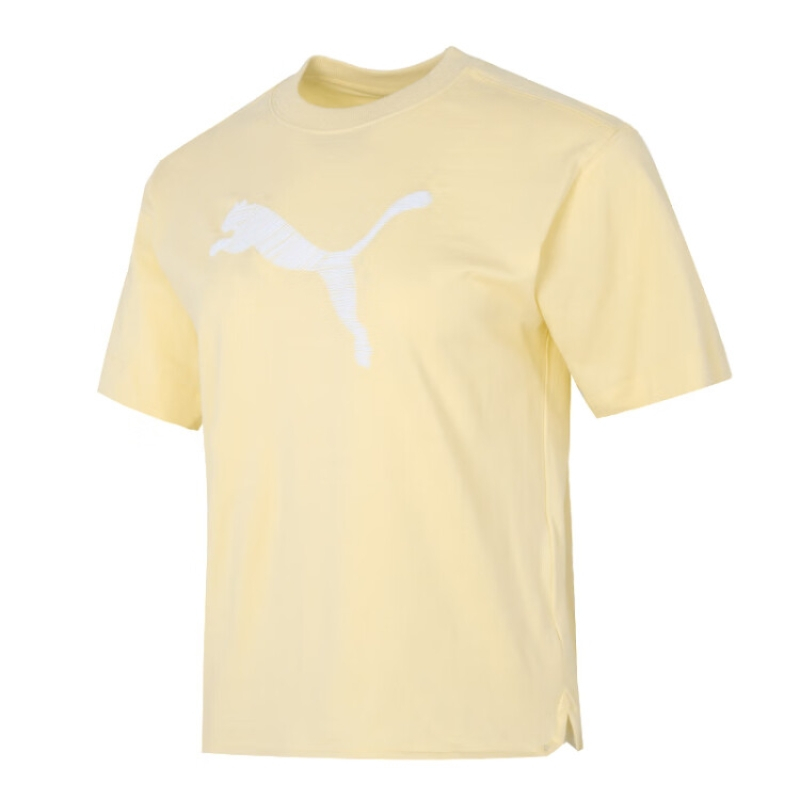 彪马(PUMA)女装 2023春季新款健身训练运动服潮流时尚透气圆领半袖短袖T恤 676650-42 XS