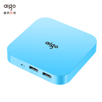 爱国者(aigo)10000毫安 OL10000 双USB输出 通用便携迷你 移动电源/充电宝蓝色