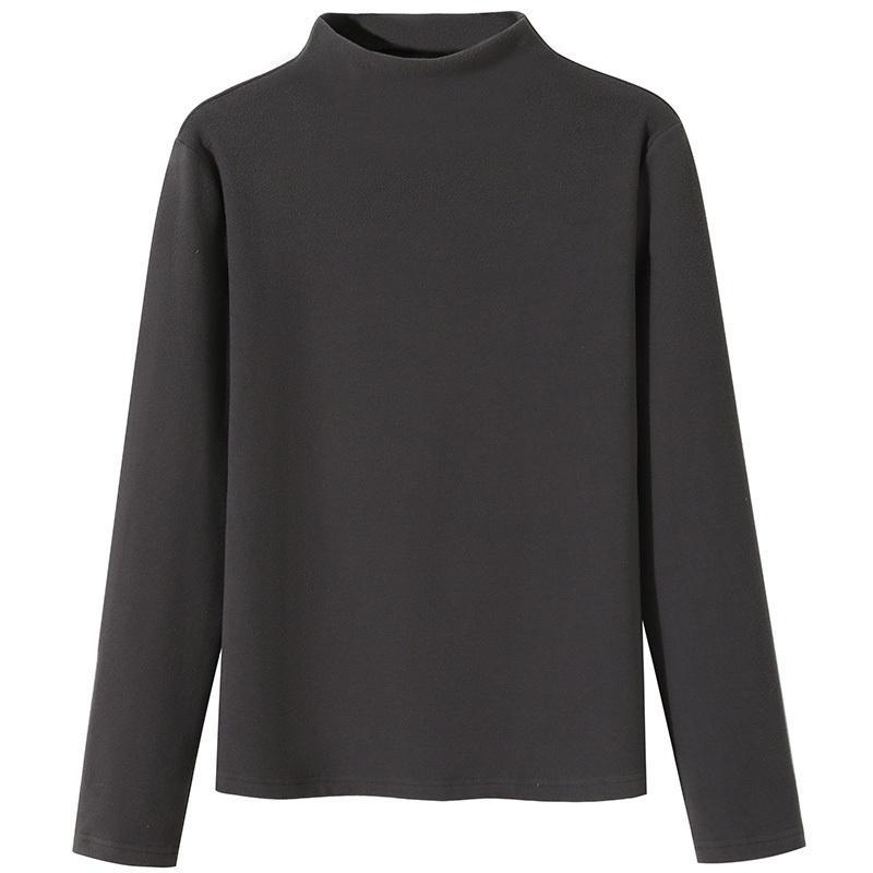 拉夏贝尔旗下lachapellehomme长袖t恤秋冬新款修身百搭德绒半高领t恤