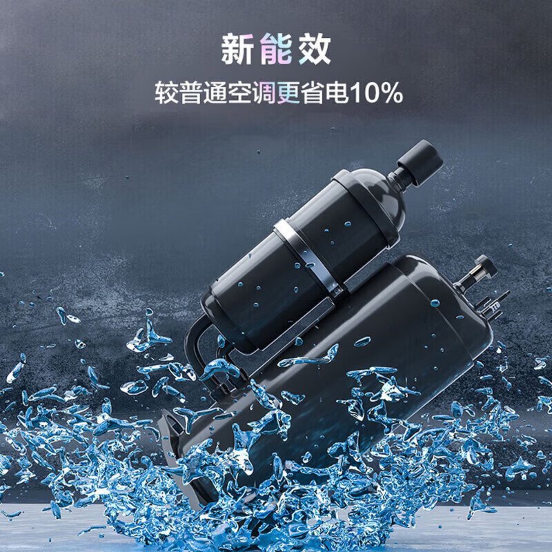 大1匹空调 新一级能效变频 变频冷暖节能低噪家用卧室壁挂式挂机高清大图