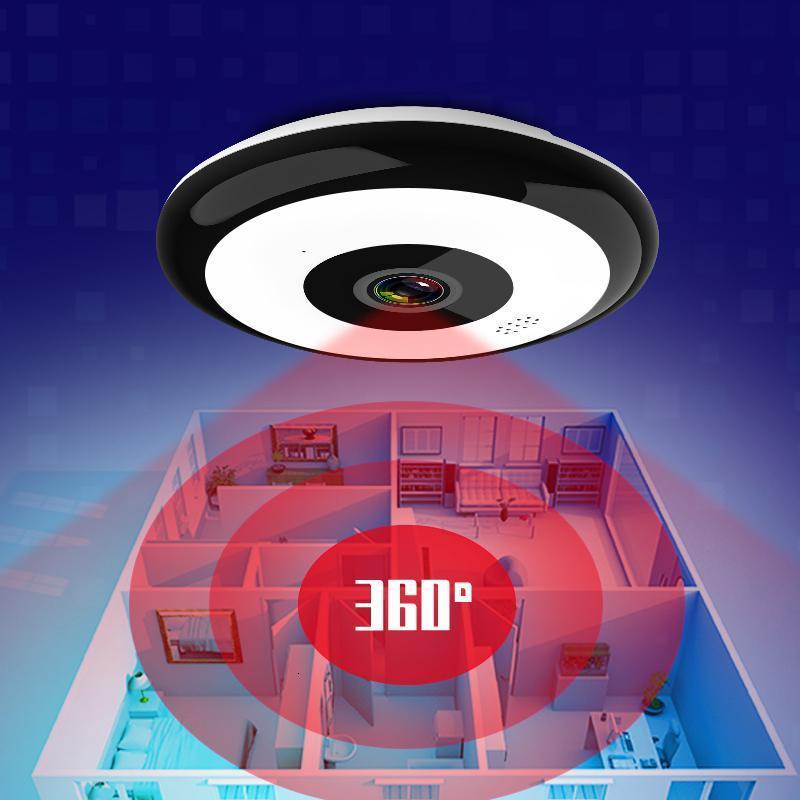 BONJEAN360度全景摄像头wifi高清夜视套装手机无线远程家用监控器 全景视角 128GB1080p2.8mm