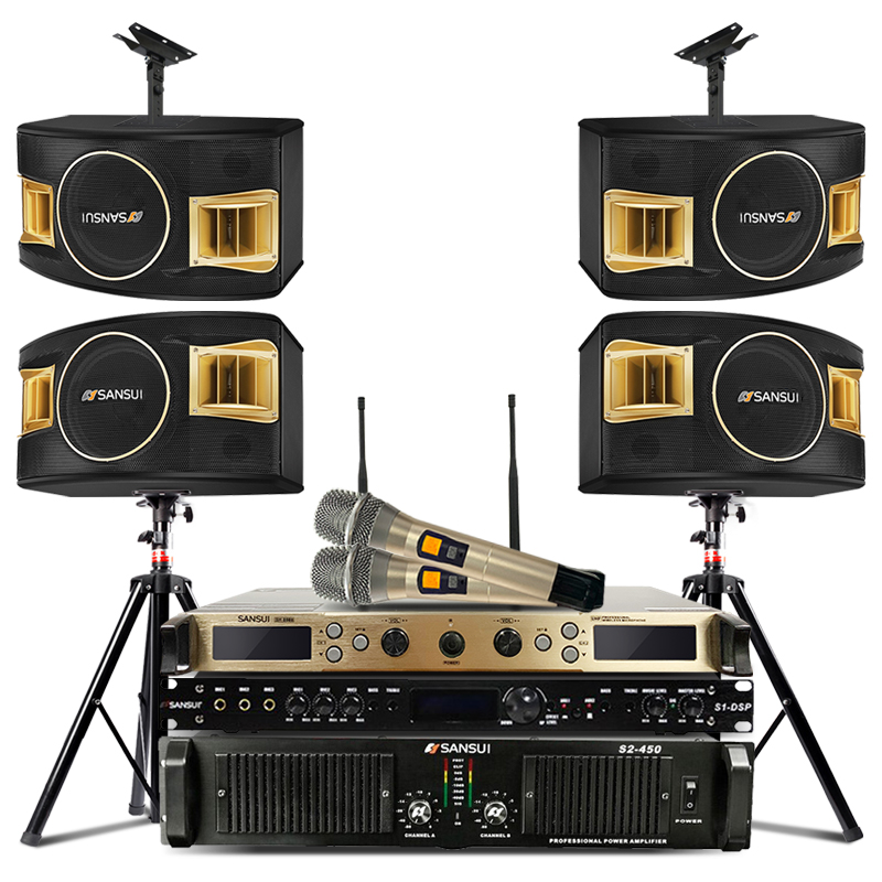 山水(SANSUI) 两对SP2-11套装家庭影院家用客厅会议室专业效果器组合音箱电视KTV音响