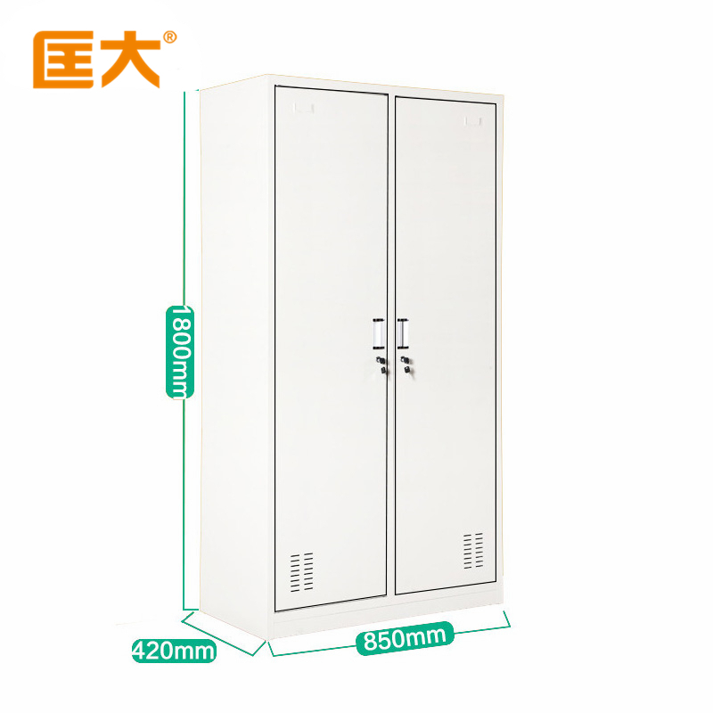匡大更衣柜储物柜钢制更衣柜2门更衣柜KDG008