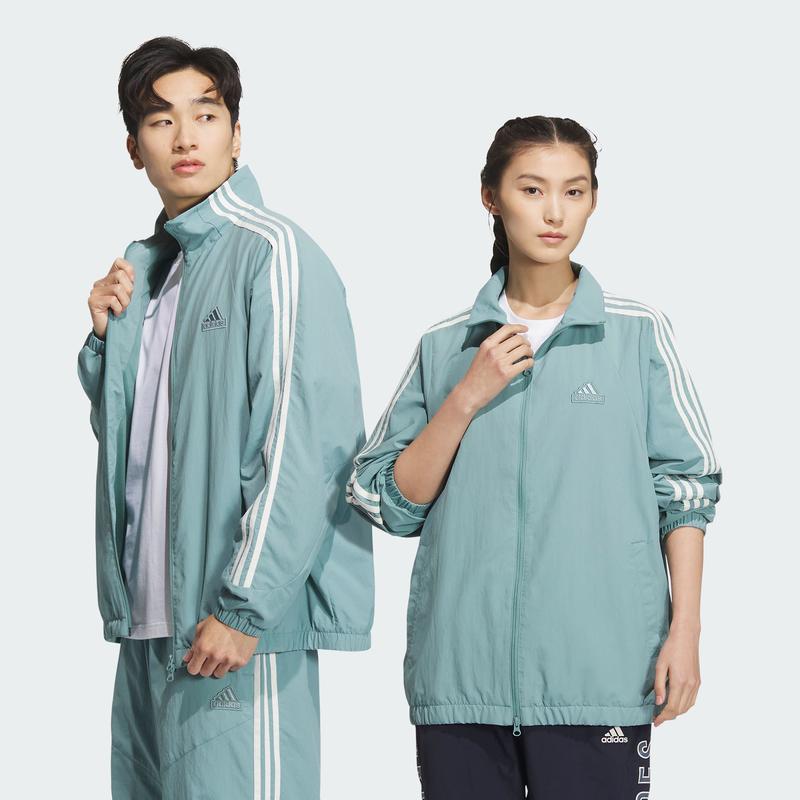 阿迪达斯(adidas)新款轻量透气 adidas运动夹克女款休闲跑步宽松 A/2XL GREEN