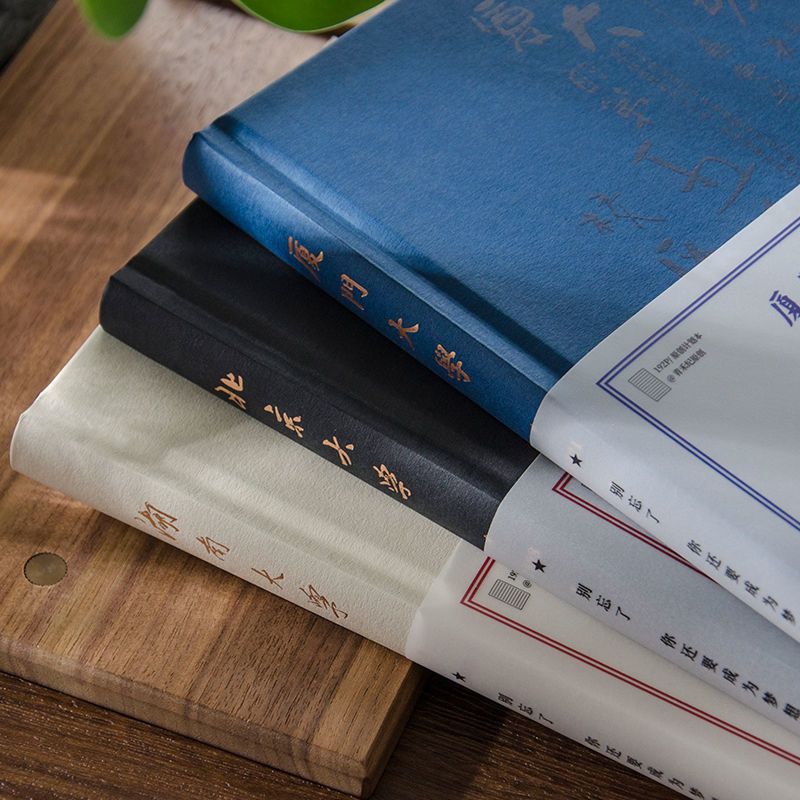 青禾纪我在这里等你笔记本子大学主题手账本励志自律打卡计划本子清华