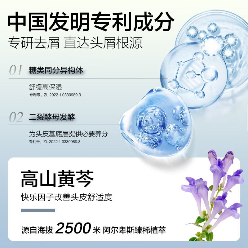 柏缇植酵舒缓去屑洗发水520ml 去屑止痒净澈头皮温和保湿久 留香洗发露高清大图