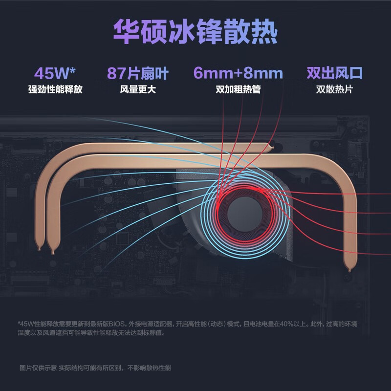 华硕无畏16 英特尔标压i9 16英寸2.5K 144Hz高刷屏高性能轻薄商务办公笔记本电脑(i9-13900H 16G 1T)