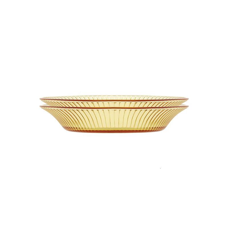 康宁餐具餐具套装琥珀色精致餐具套组晶尊餐具2件套P2头