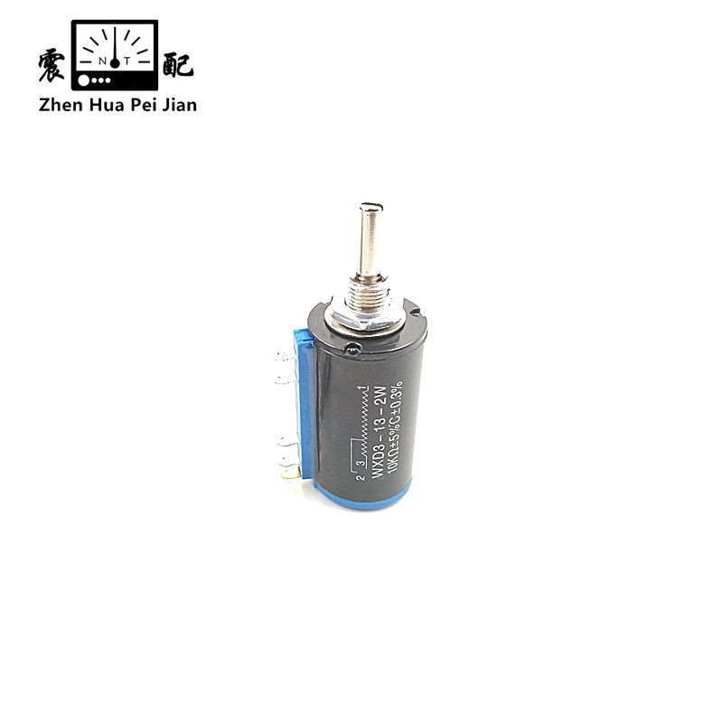 震配 多圈线绕可调电位器变阻器 WXD3-13-2W 10KΩ(其它阻值请备注) 只高清大图