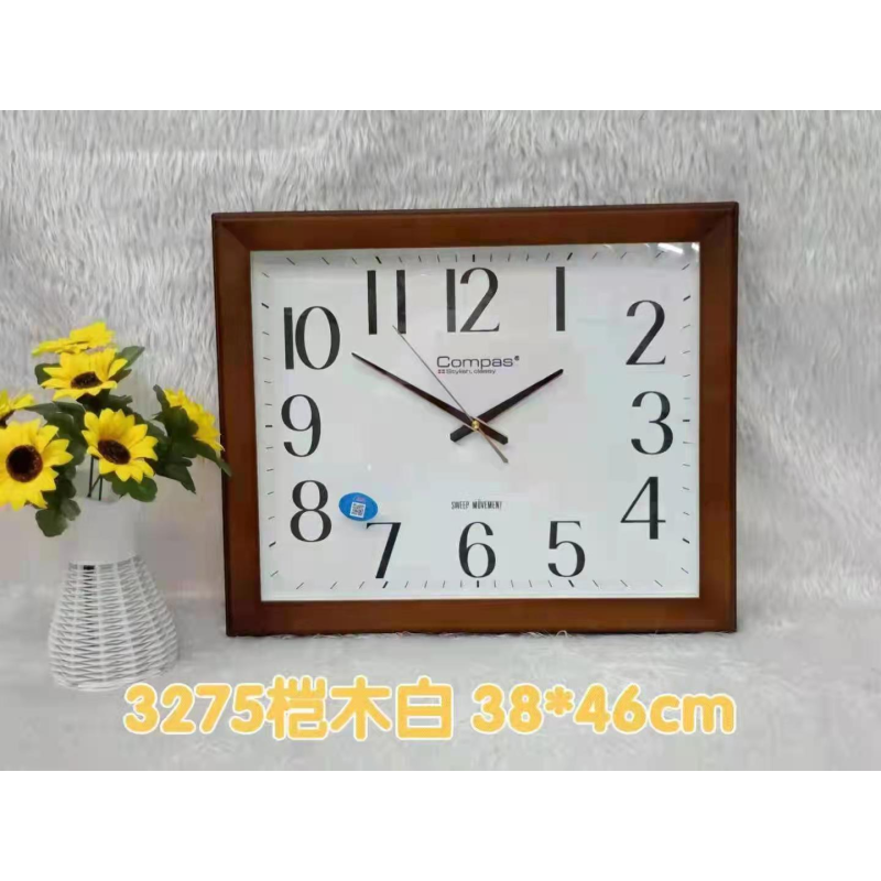 苏宁宜品国产钟表 3275桤木白38*46CM