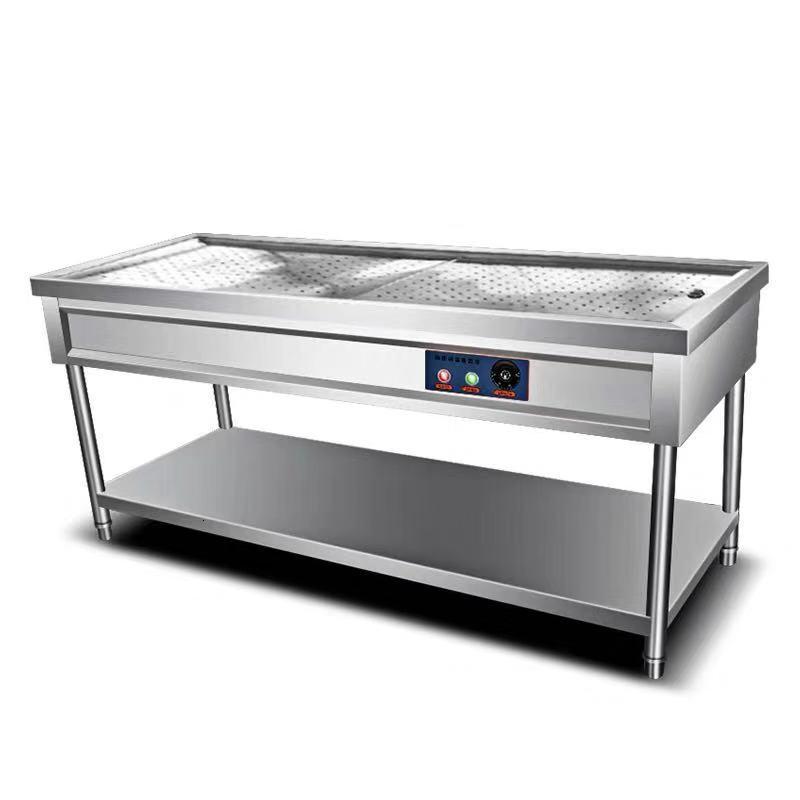 商用蒸菜台快餐保温售饭台纳丽雅(naliya)不锈钢馒头小碗菜浏阳保温