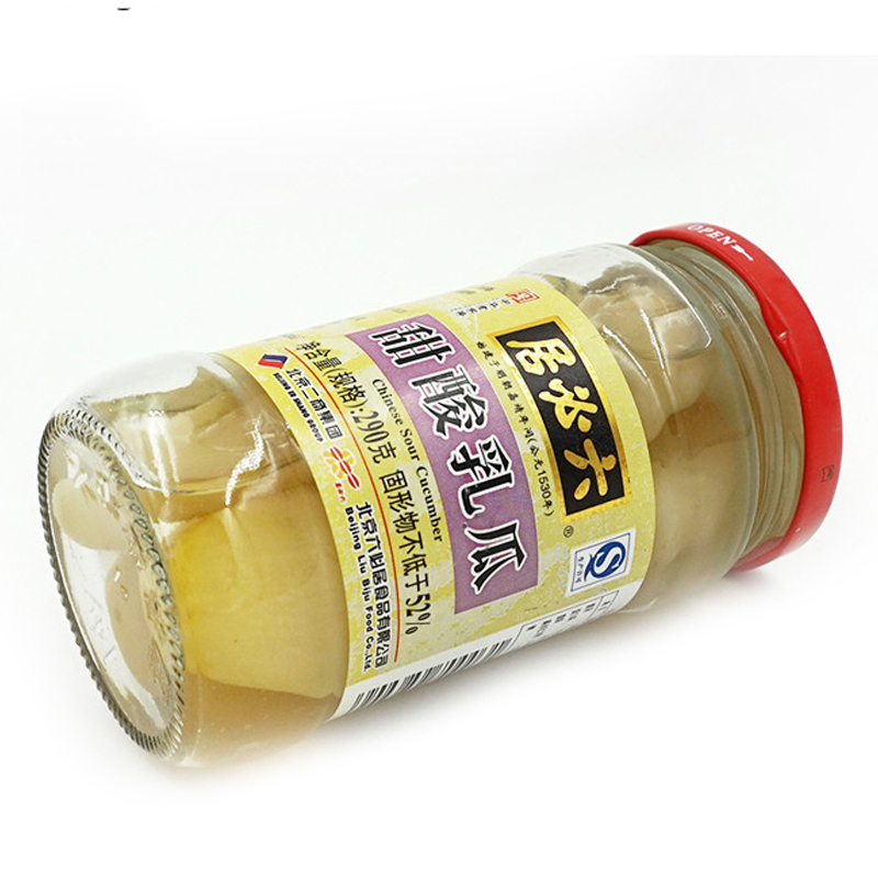 六必居 甜酸乳瓜290克 酸甜乳瓜，面条伴侣，主食百搭 厨房酱菜
