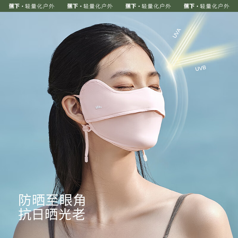 蕉下凉感护眼角防晒口罩AL833 云碳黑高清大图