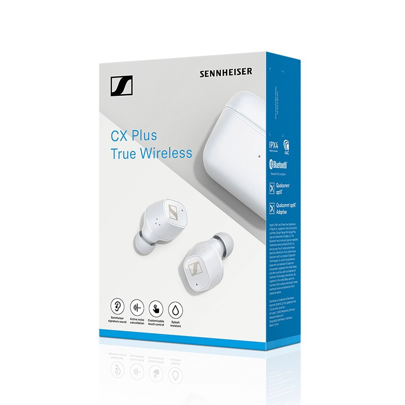 SENNHEISER/森海塞尔新品真无线CX PLUS TW/CXTW主动降噪蓝牙耳机白色高清大图